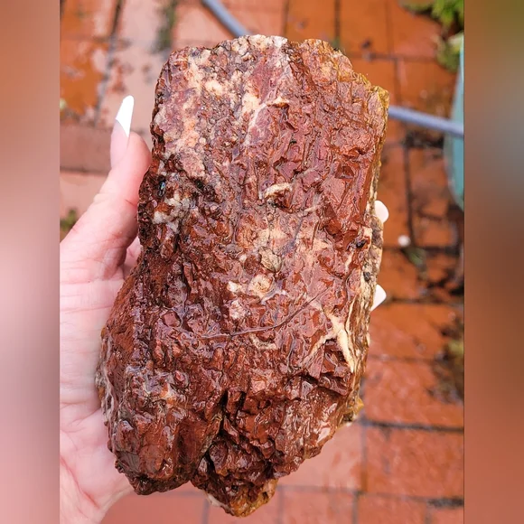 Natural Orange Red Purple Jasper Lapidary Rough Rock